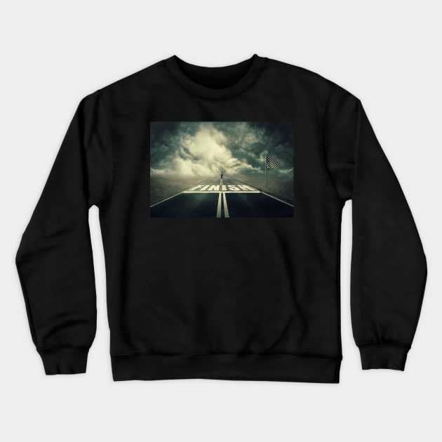 finish line Crewneck Sweatshirt by 1STunningArt